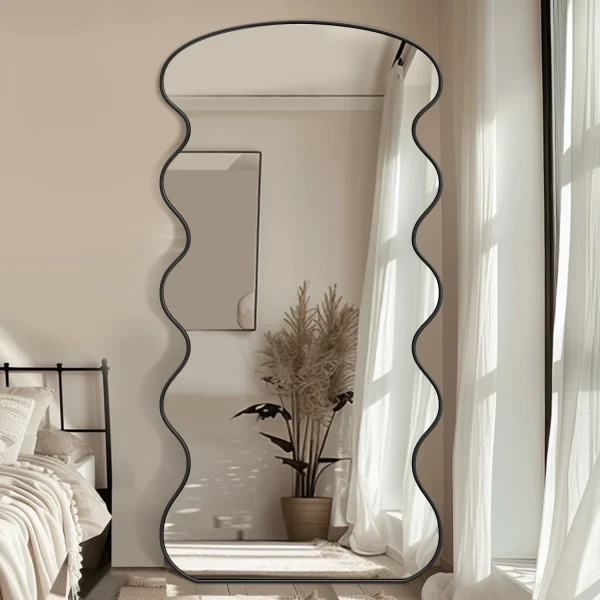 76x34 Wavy Full-Length Mirror