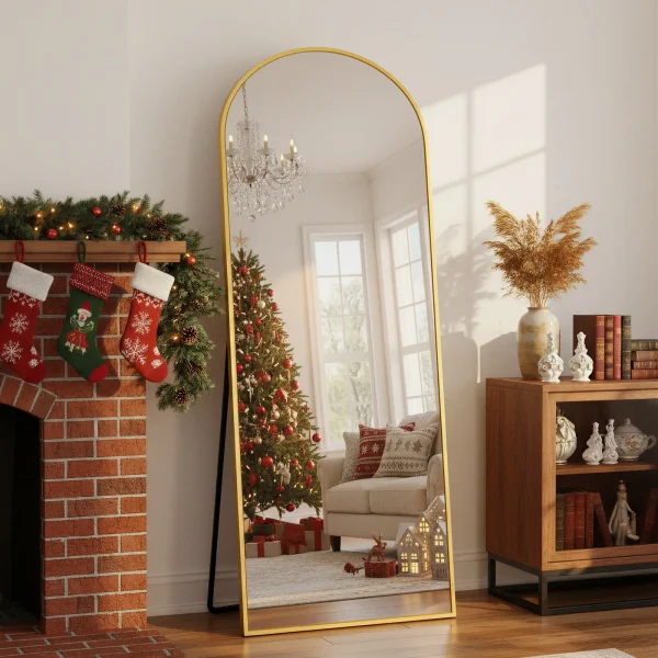**58×18 Inch Arched Floor Mirror**