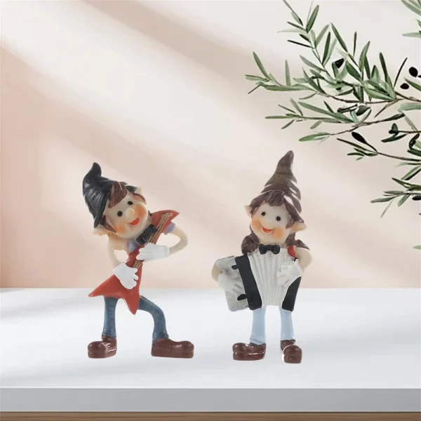 Creative Couple Elf Resin Figurines