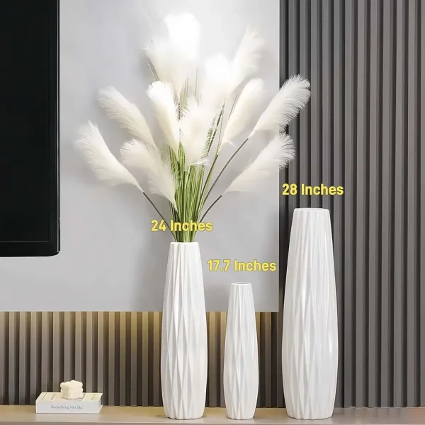 Modern 28-Inch Ceramic Floor Vase