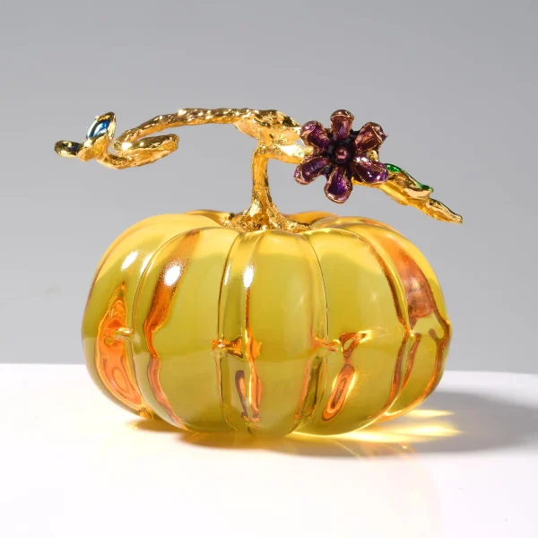 Exquisite Glass Pumpkin Table Decor