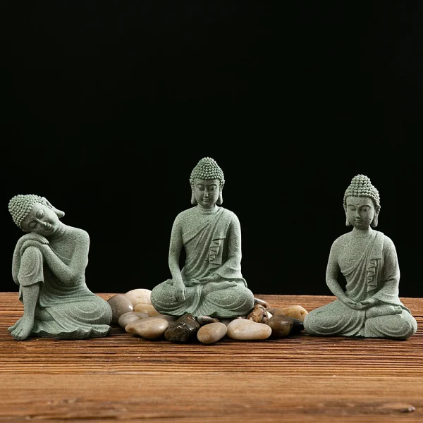 Mini Buddha Fish Tank Statue